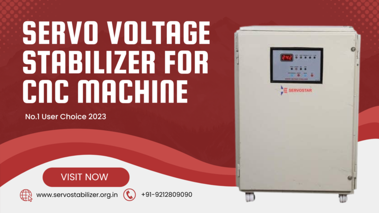 Servo Voltage Stabilizer for CNC Machine