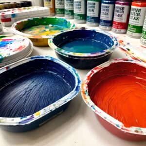 Guide for acrylic paint